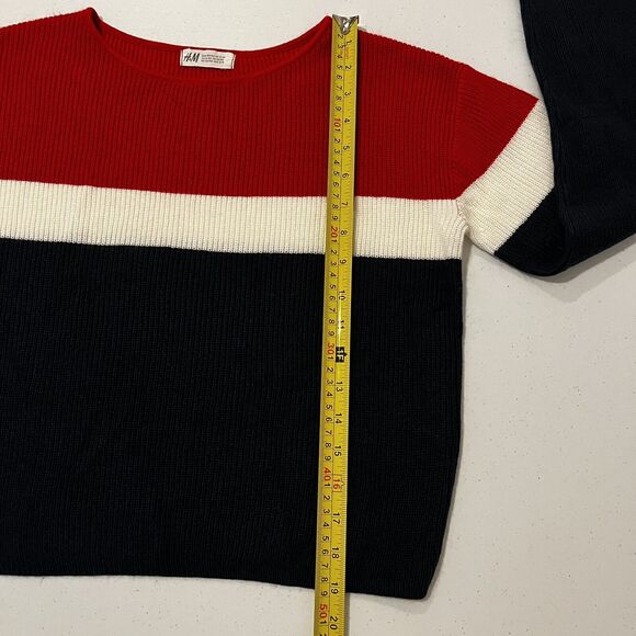 H&M Red, White and Blue Sweater Youth Size 12-14Y (Women Size Small) - Picture 4 of 8